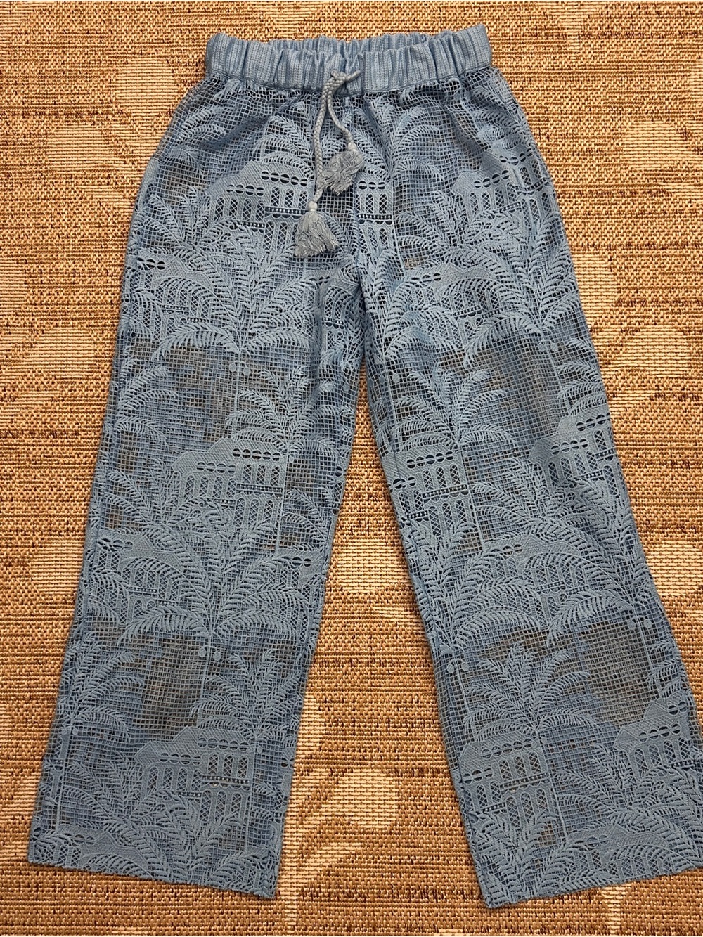 Surf Gypsy Blue Drawstring Cover Up Pant